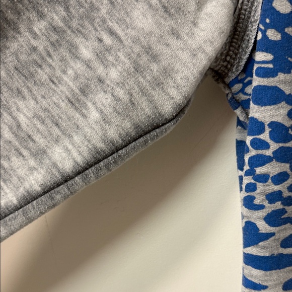 Roxy Blue and Gray Textured Hoodie Y2K - Picture 2 of 4